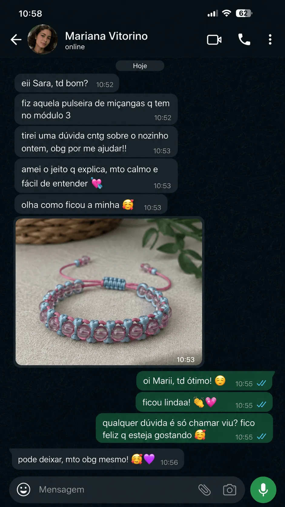 Depoimento de aluna 2