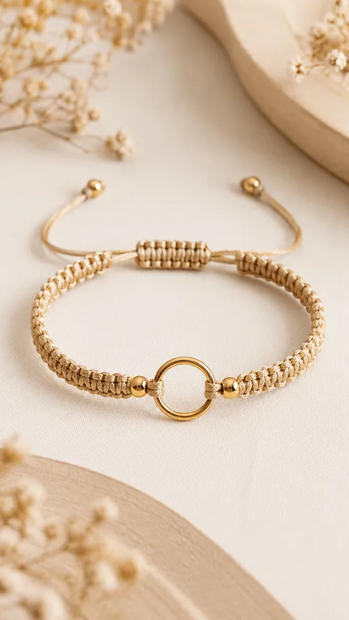 Pulseira Clássica em Macramê